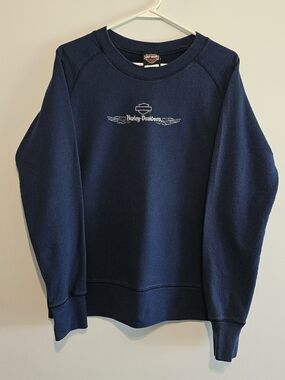 Harley-Davidson Men's Navy Crewneck Sweatshirt